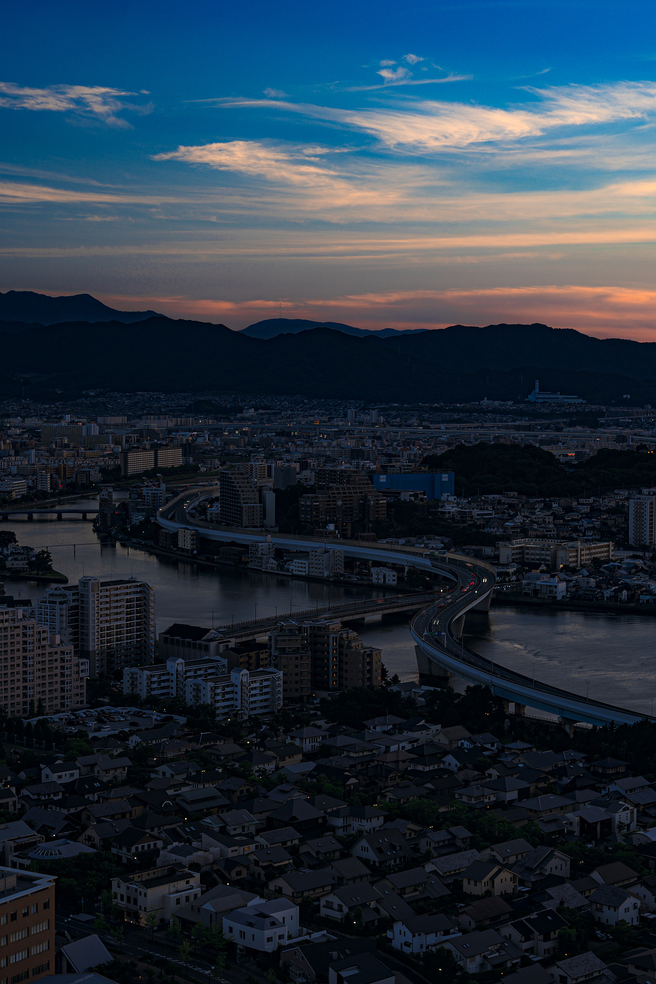 福冈塔上往西南方向的视角