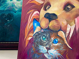 哈利波特两幅原创油画作品 喜欢请赞