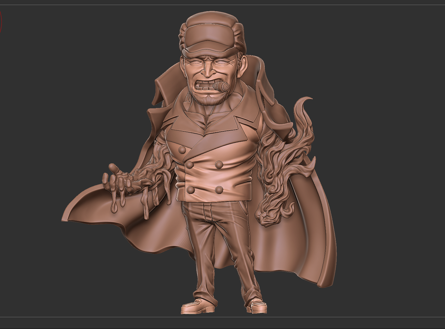 【ZBrush】爆肝两小半小时，制作海贼王同款赤犬手办！！！（图ZMTUyMzA3NDg=） - 教程 - 站酷设计师3D建模萌新原创素材 - 站酷ZCOOL