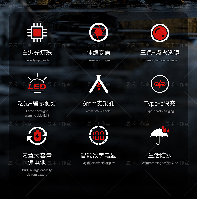 2025款多功能手电筒，OC渲染详情页（图ZMzk2ODU0OTU2） - 电商 - 站酷设计师昱禾设计原创素材 - 站酷ZCOOL