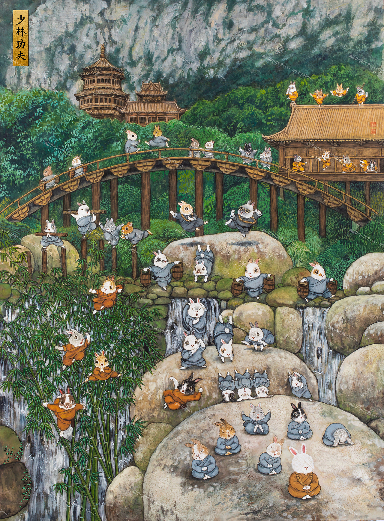 《習遊記》全系列大收官！（图ZMzk2ODU3MDAw） - 艺术插画 - 站酷设计师程靖Jinn原创素材 - 站酷ZCOOL