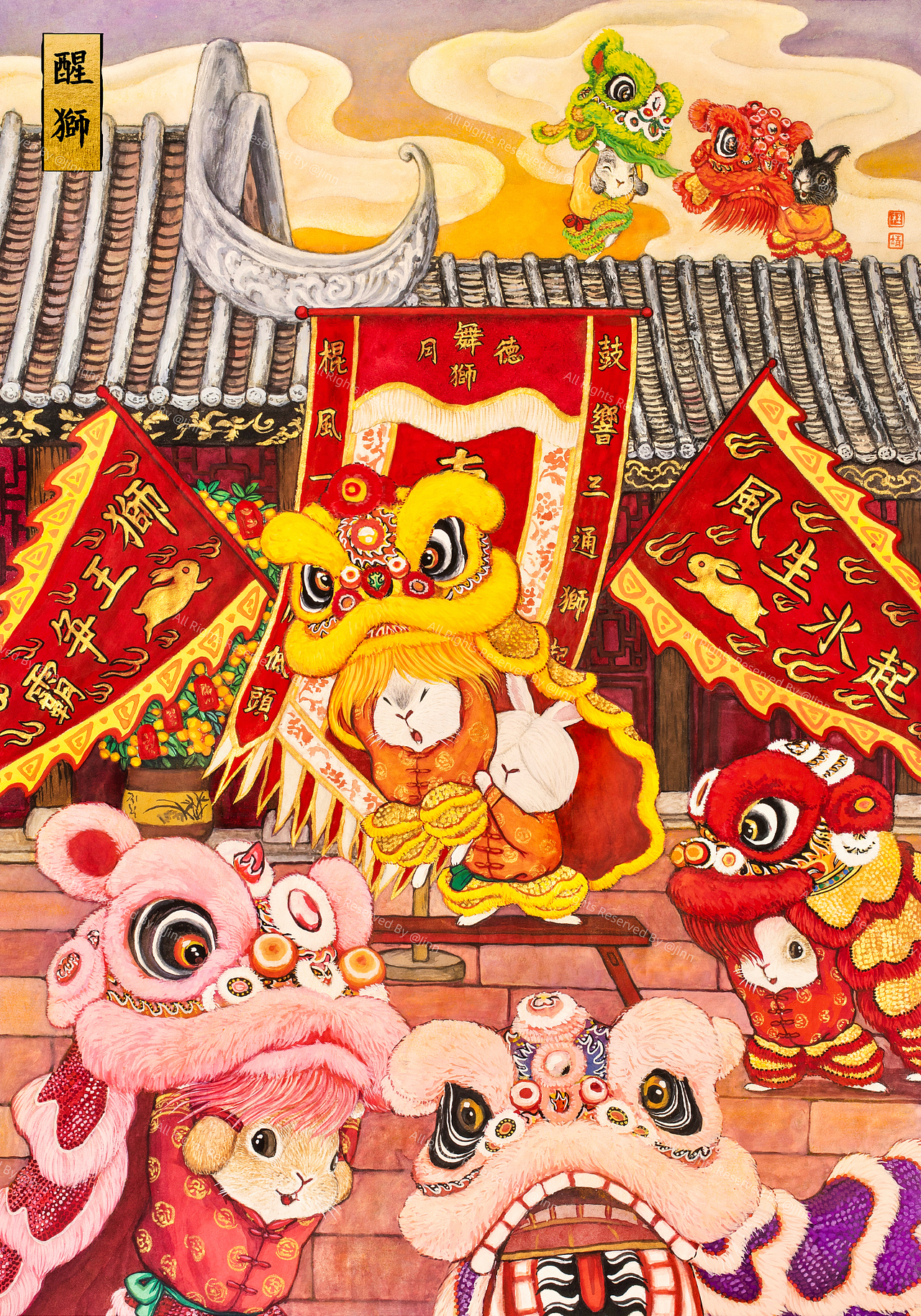 《習遊記》全系列大收官！（图ZMzk2ODU3MDQw） - 艺术插画 - 站酷设计师程靖Jinn原创素材 - 站酷ZCOOL