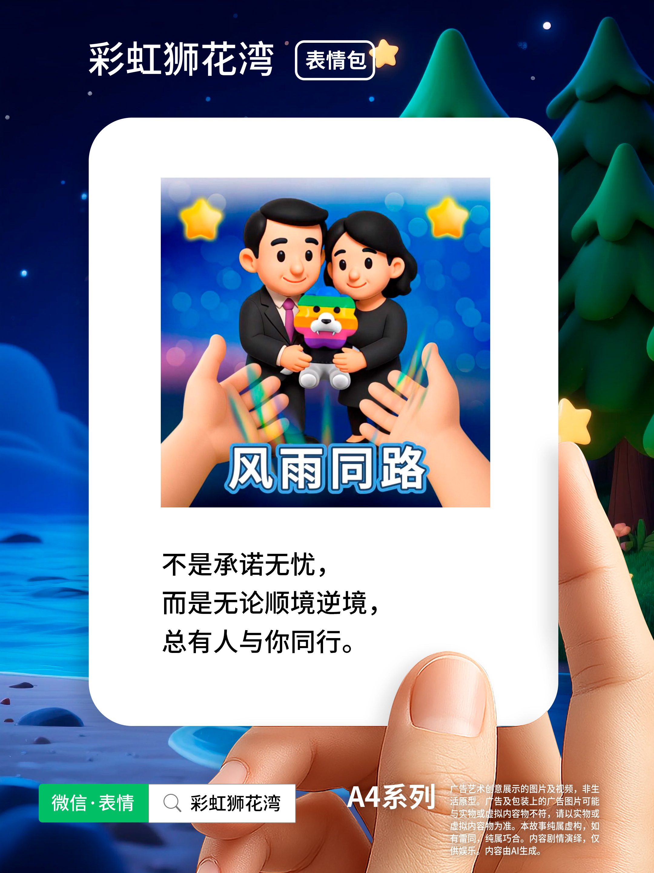把「希望」设计成「表情」，献予六段「彩色」人生，彩虹狮花湾 A4 系列表情包上线啦！（图ZMTUyMzEyMjQ=） - 资讯 - 站酷设计师彩虹狮原创素材 - 站酷ZCOOL