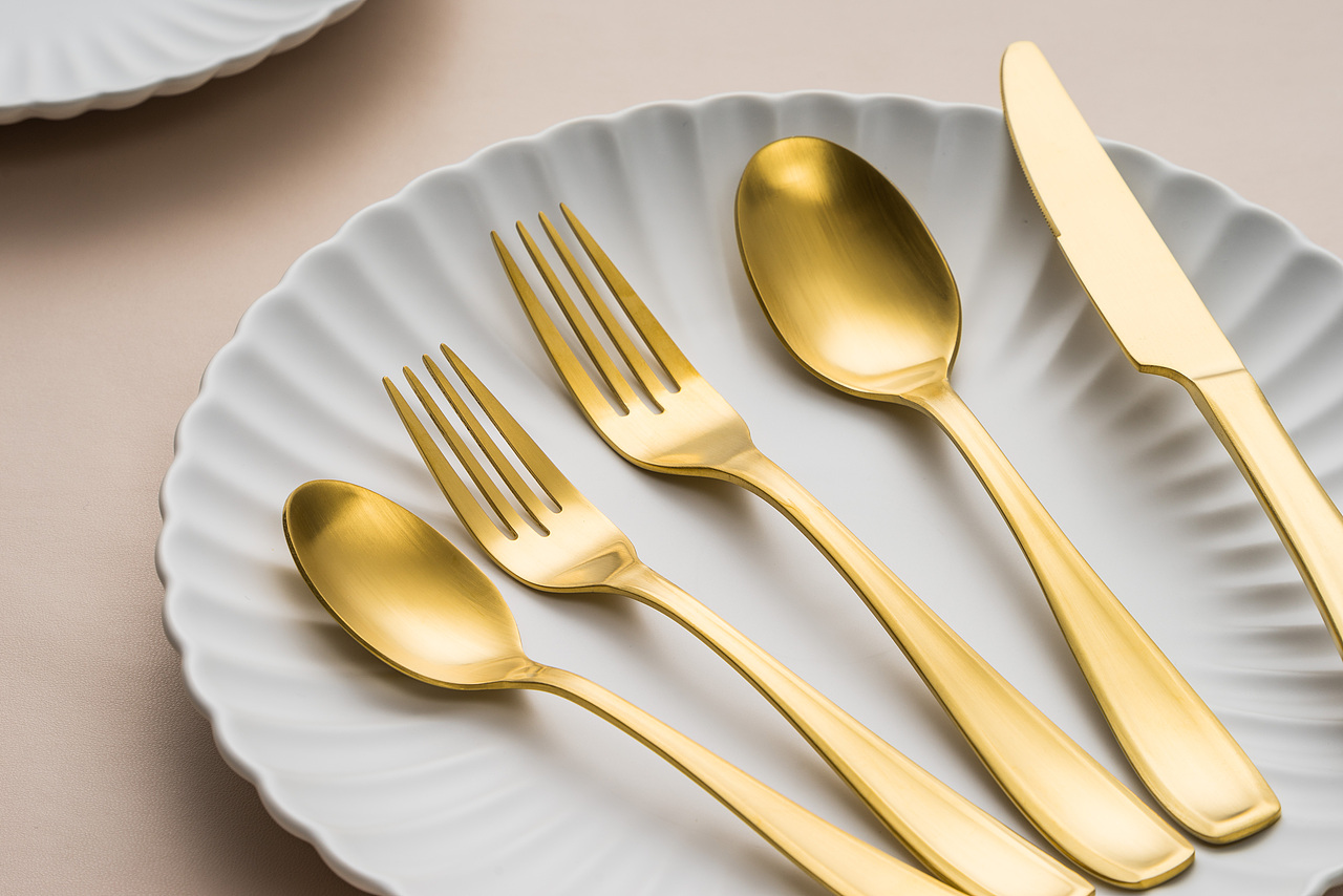 《走路去纽约》| 刀叉勺套装 | 不锈钢餐具