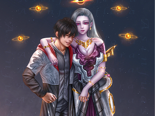 Webtoon漫画oc插画 稿件展示