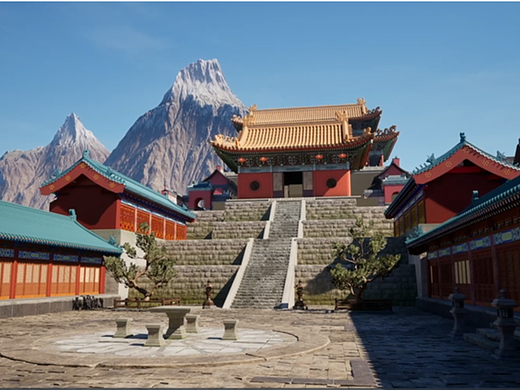 UE5-武当山风格场景