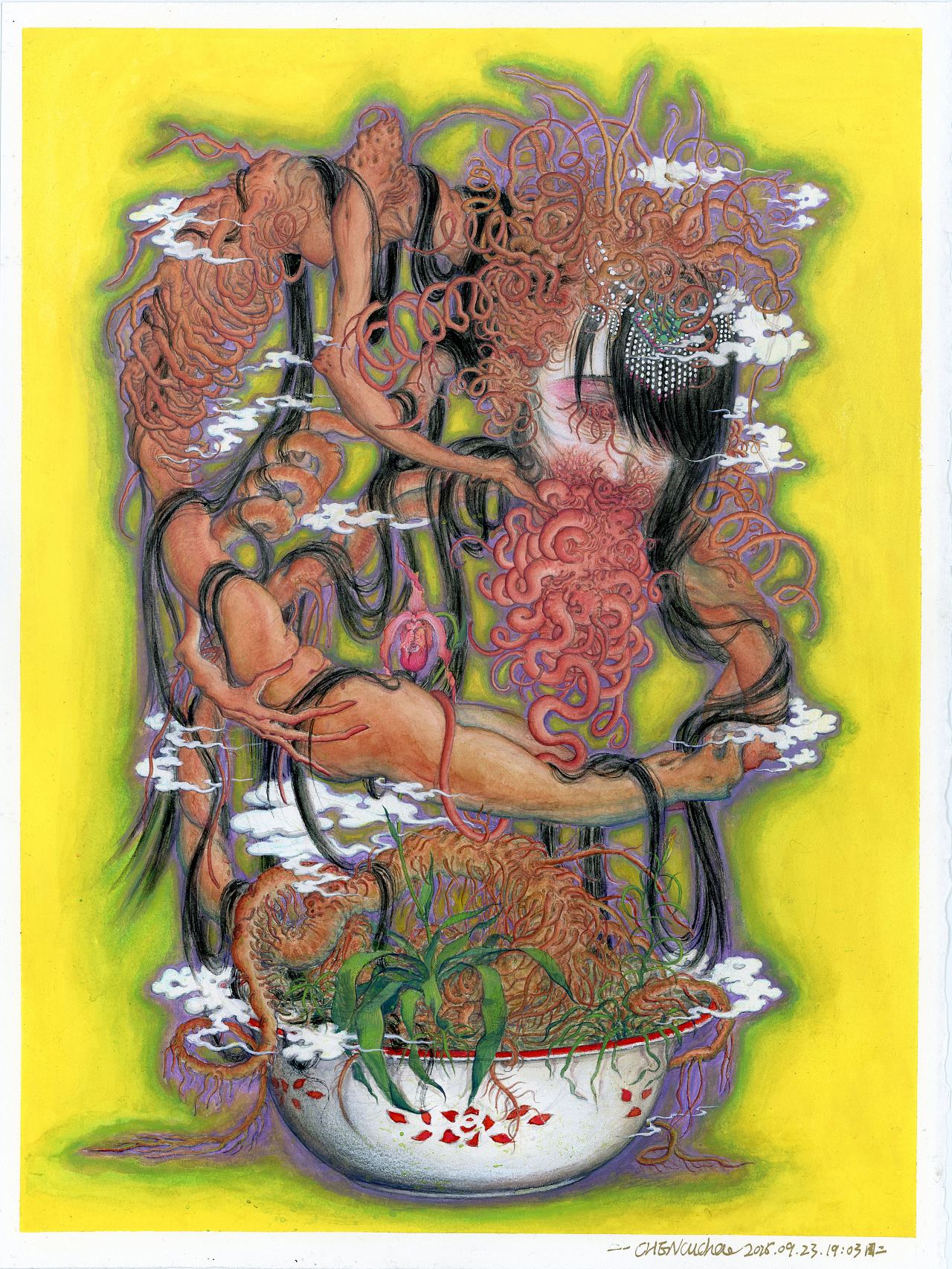 盆栽（图ZMzk2ODk4OTcy） - 艺术插画 - 站酷设计师CHEN醋茶原创素材 - 站酷ZCOOL