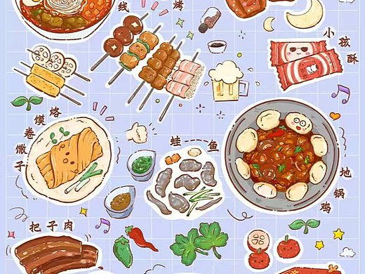 徐州美食|美食手绘徐州味道插画