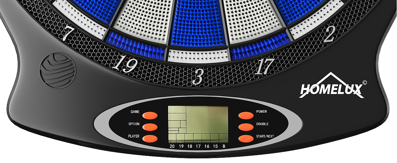 3dMax建模渲染_电子飞镖盘