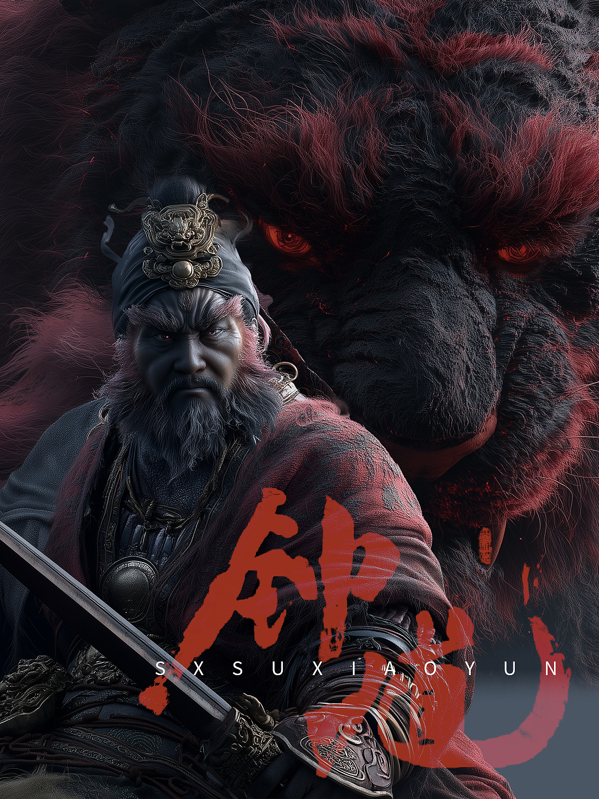 AI 短片丨《黑神话：钟馗》（图ZMzk2OTE2MDQ4） - AI作品 - 站酷设计师素小筠原创素材 - 站酷ZCOOL