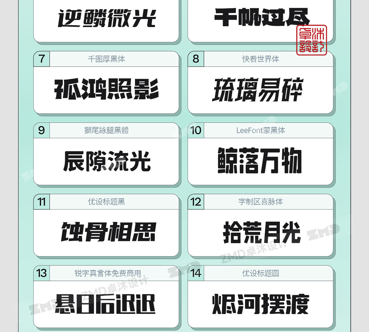 我的电脑里没有一个烂字体，2025新版！（图ZMTUyMzIxODg=） - 教程 - 站酷设计师ZMD卓沐设计原创素材 - 站酷ZCOOL
