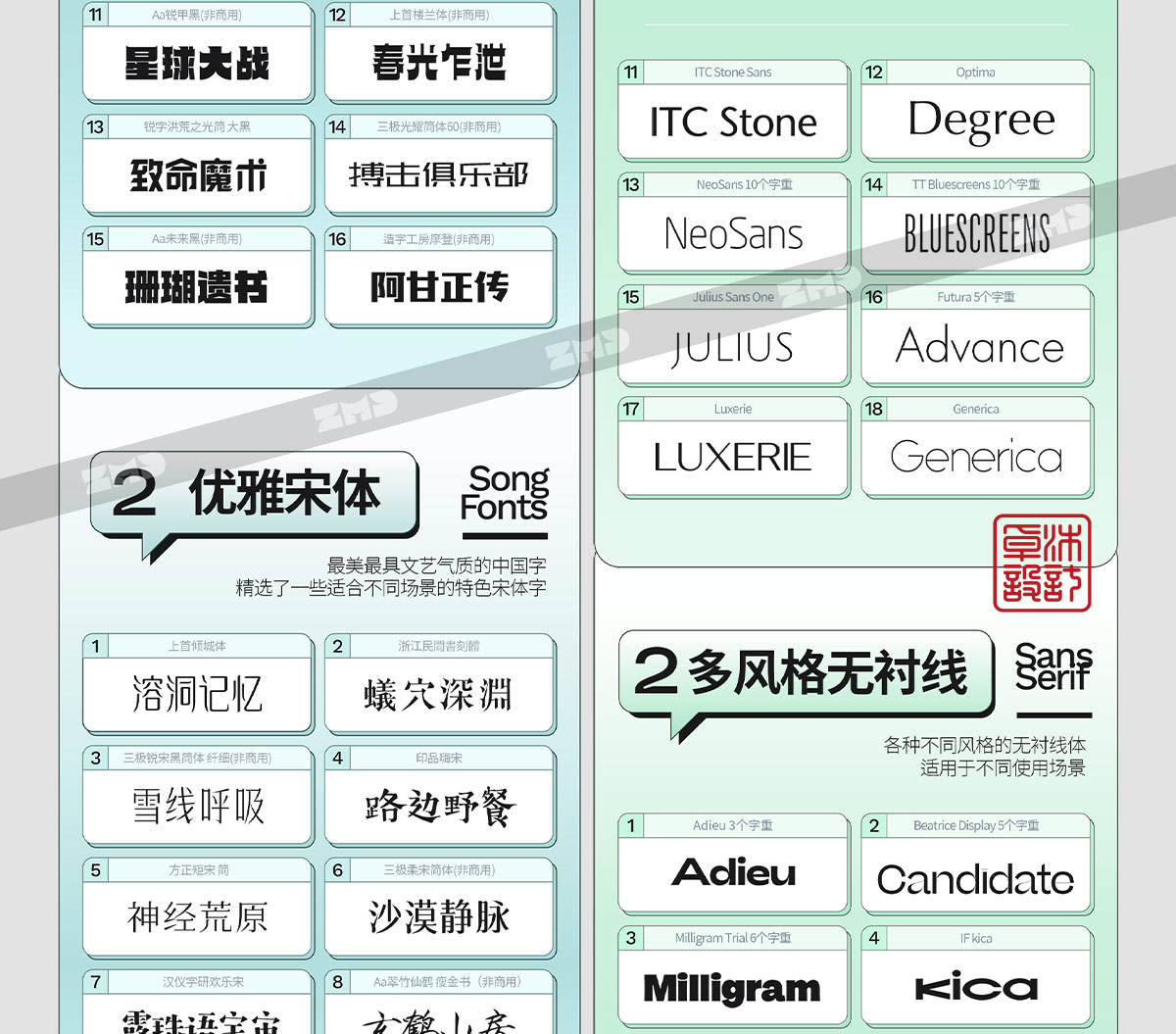 我的电脑里没有一个烂字体，2025新版！（图ZMTUyMzIzMTI=） - 教程 - 站酷设计师ZMD卓沐设计原创素材 - 站酷ZCOOL