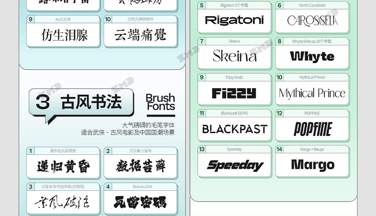 我的电脑里没有一个烂字体，2025新版！（图ZMTUyMzIzMTY=） - 教程 - 站酷设计师ZMD卓沐设计原创素材 - 站酷ZCOOL