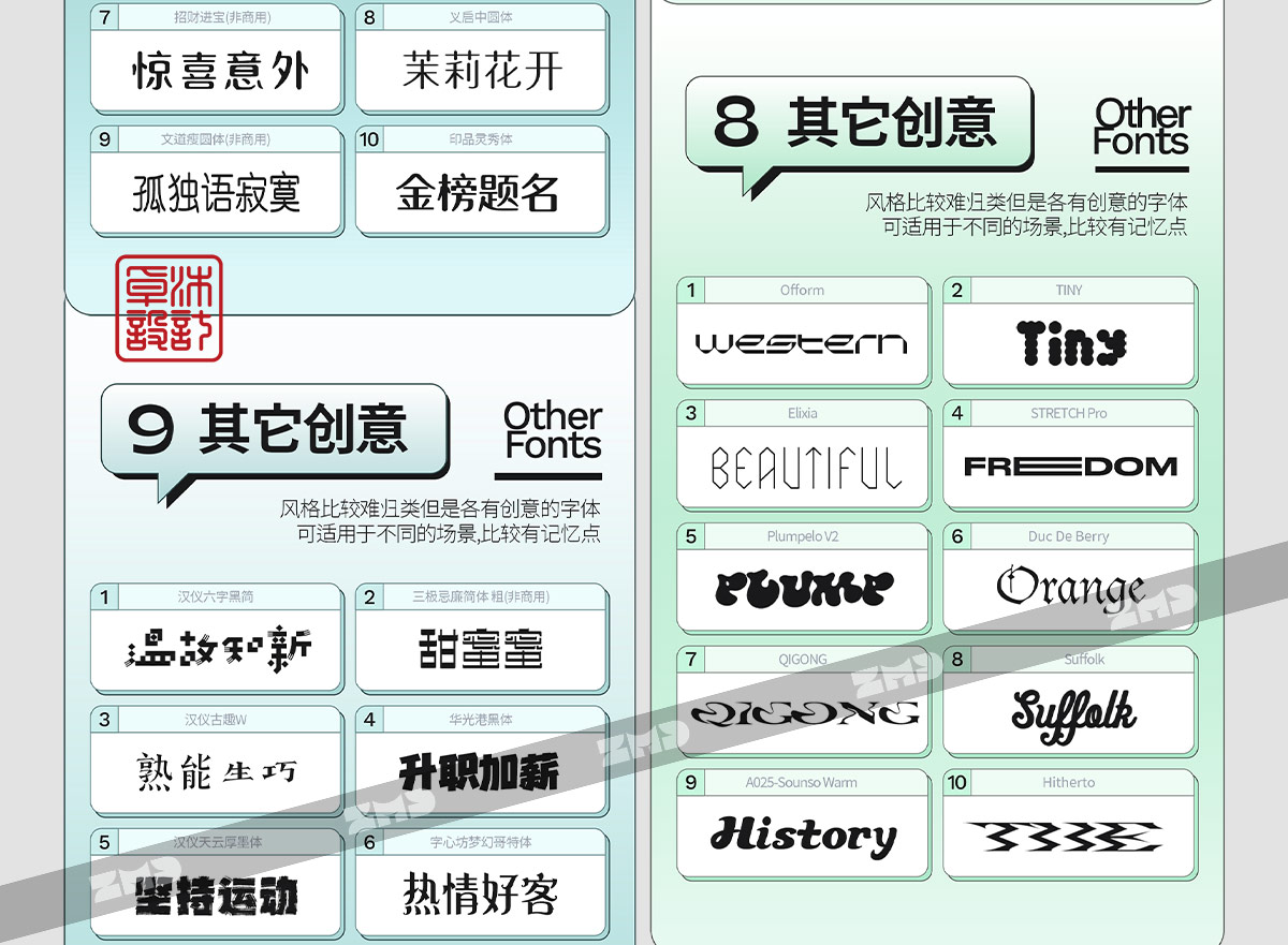 我的电脑里没有一个烂字体，2025新版！（图ZMTUyMzIzNDA=） - 教程 - 站酷设计师ZMD卓沐设计原创素材 - 站酷ZCOOL