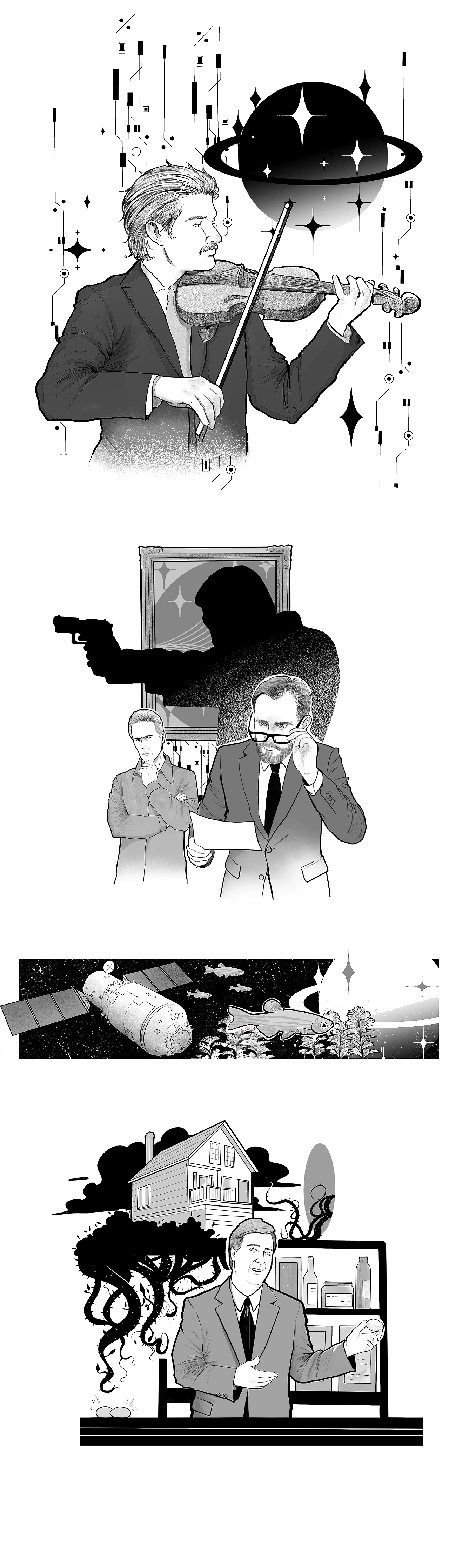 今年上半年《青年文摘》内文配图