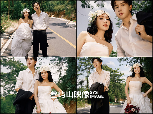 “花瓣藏夏意，爱意酿满缱绻”公路纪实婚纱照