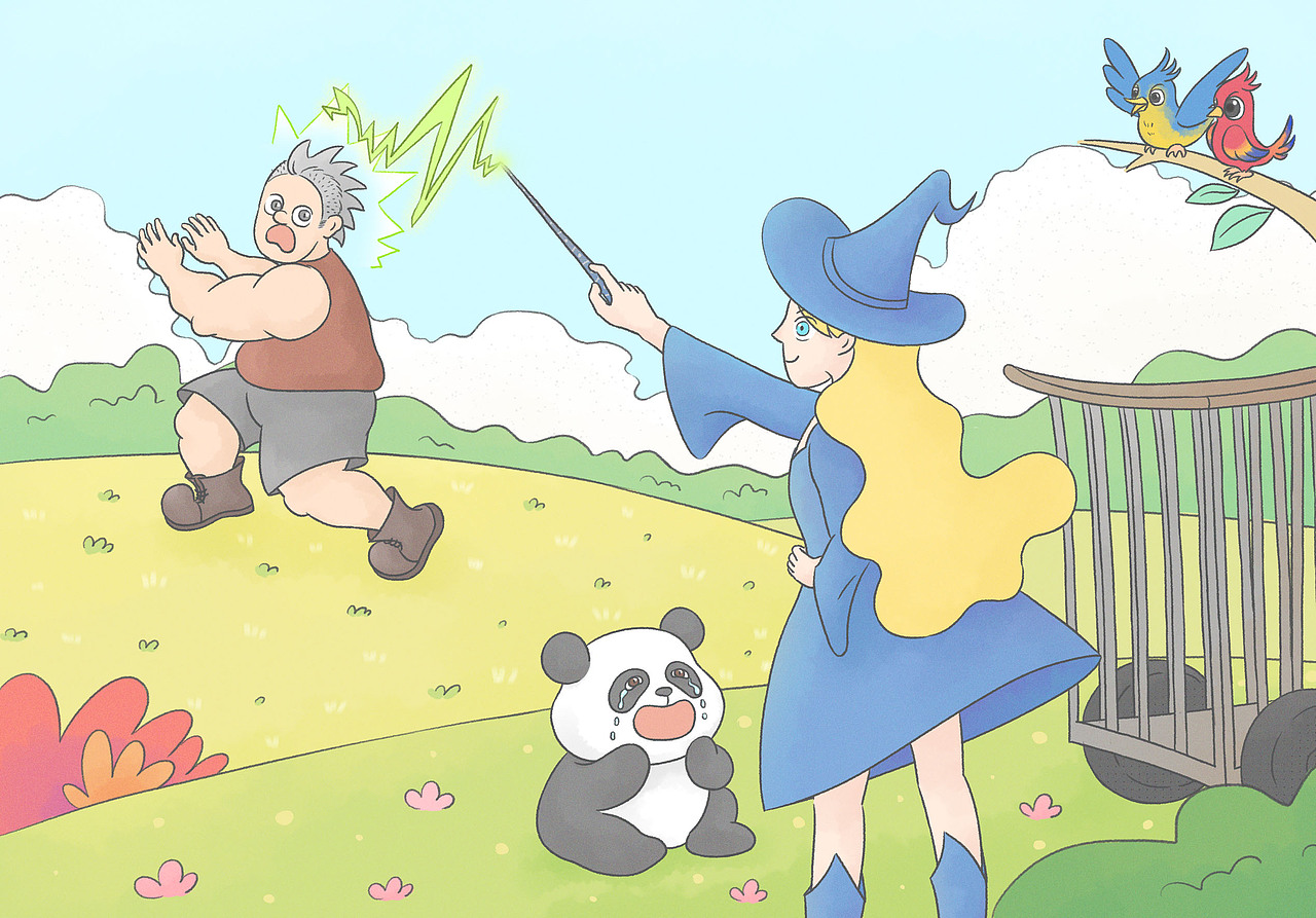 魔女成长记（图ZMzk2OTQxMzYw） - 绘本 - 站酷设计师四拾儿原创素材 - 站酷ZCOOL