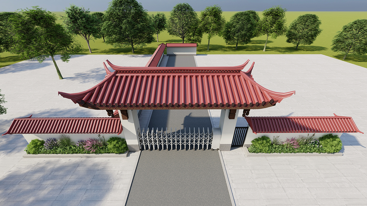 学校门头改造设计（图ZMzk2OTQ0NzAw） - 建筑/空间 - 站酷设计师坏闹闹原创素材 - 站酷ZCOOL