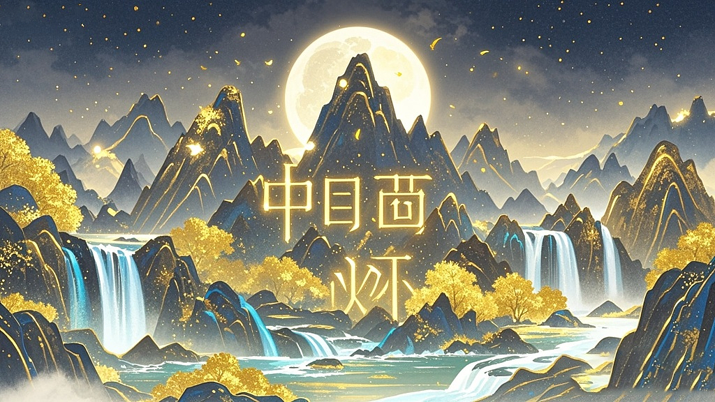 霓虹灯光效果--中秋快乐（图ZMzk2OTUwMzA0） - AI作品 - 站酷设计师porlin0322原创素材 - 站酷ZCOOL