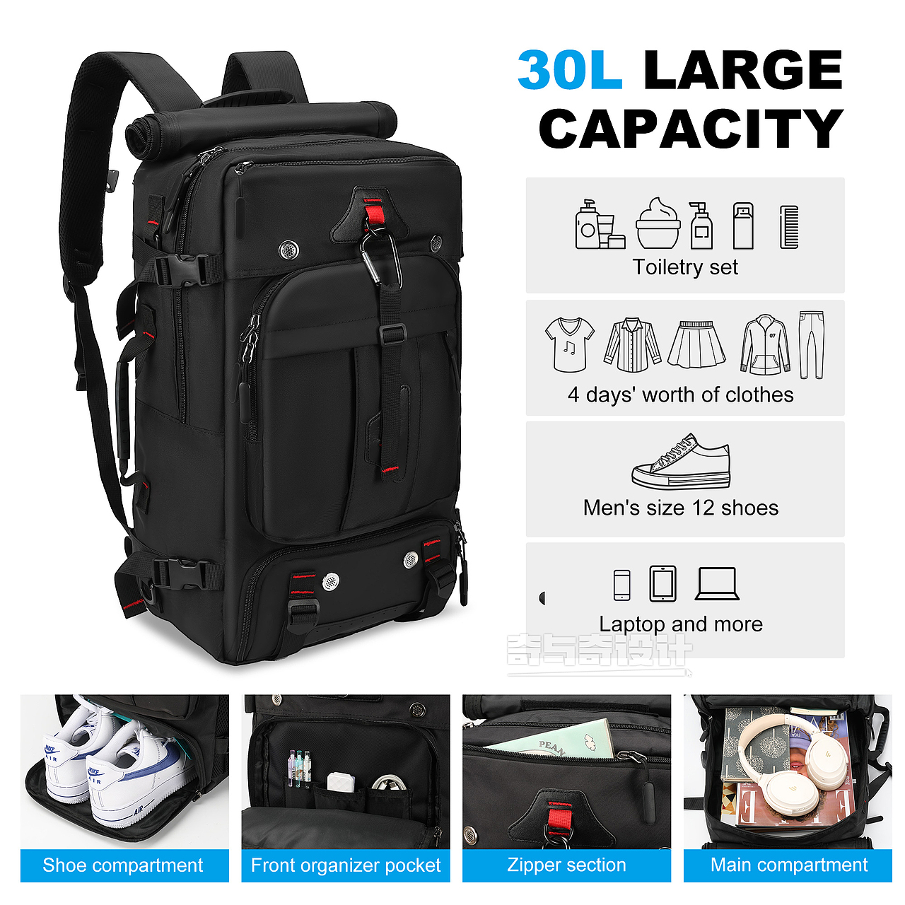 亚马逊主图设计案例 背包拍照设计 选品思路参考（图ZMzk2OTY3MTQ4） - 海报 - 站酷设计师亚马逊拍摄设计原创素材 - 站酷ZCOOL