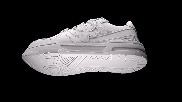 weflower小花鞋的三维建模和动画