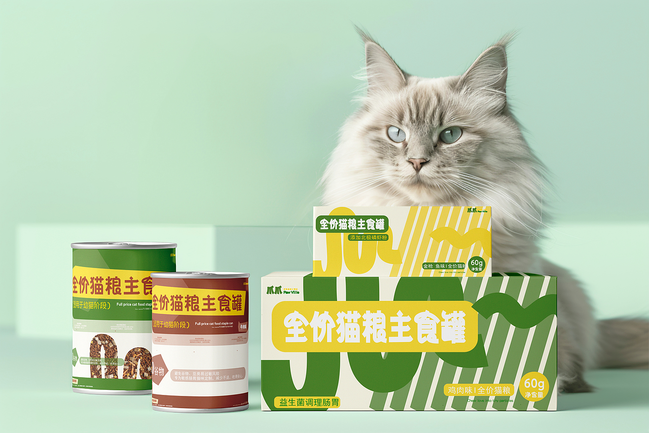 爪爪猫粮品牌形象设计