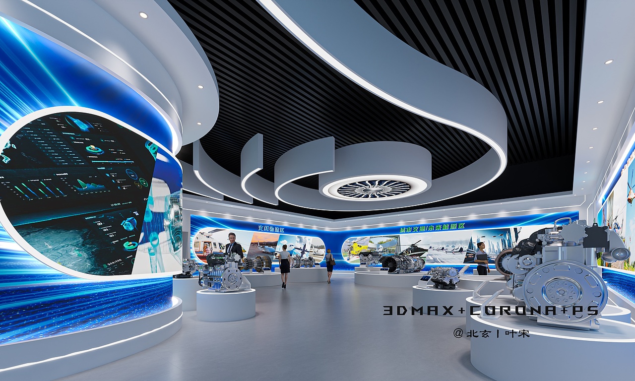 科技展厅设计丨每一处都蕴含着对未来科技的无限遐想（图ZMzk2OTgwMDA0） - 商业空间设计 - 站酷设计师设计师叶宋原创素材 - 站酷ZCOOL