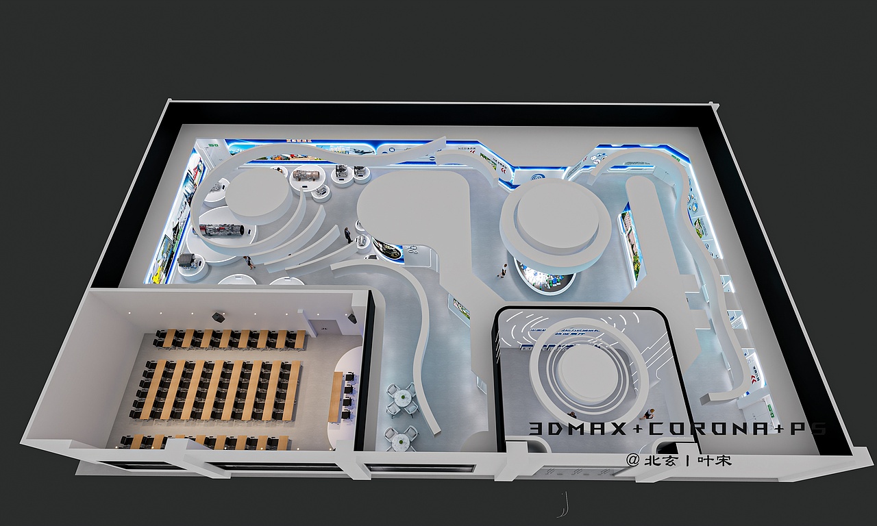 科技展厅设计丨每一处都蕴含着对未来科技的无限遐想（图ZMzk2OTgwMDUy） - 商业空间设计 - 站酷设计师设计师叶宋原创素材 - 站酷ZCOOL