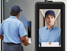 3D人脸识别掌静脉指纹锁密码锁全自动锁英文详情