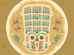 咏春板绘拳——咖啡拉花插画设计