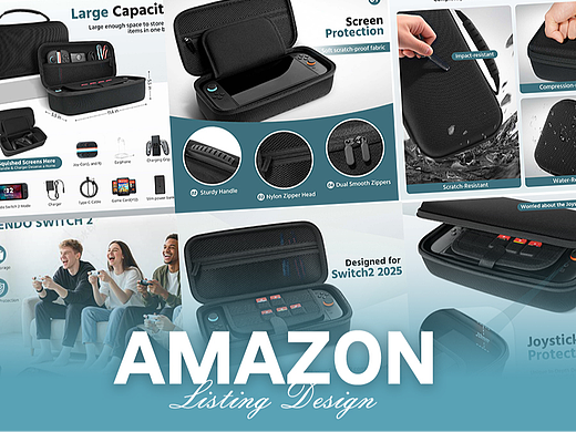 游戏及配件 Switch收纳包-Amazon亚马逊主副图A+设计