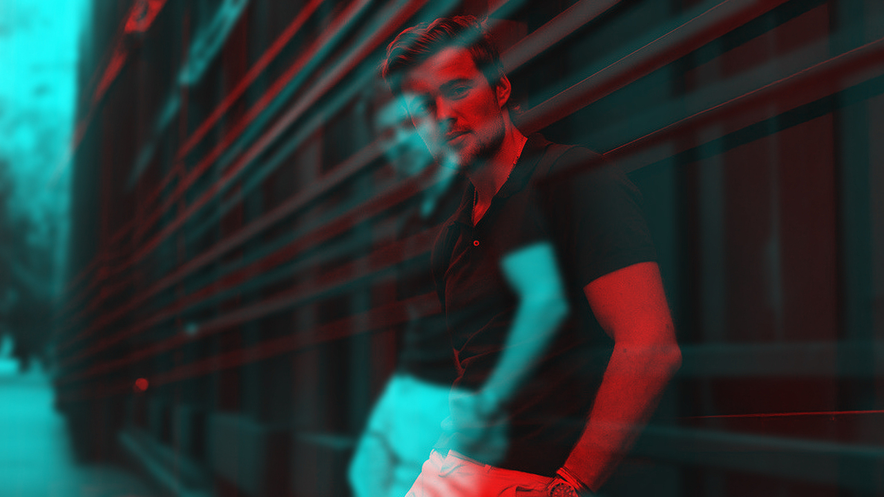 一组双色调质感