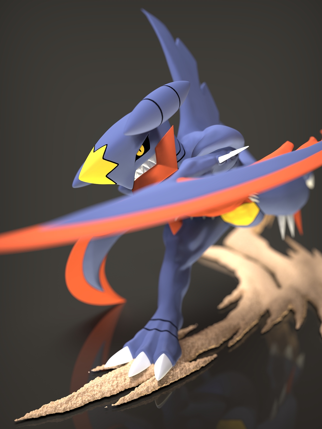 🔥【个人原创|Mega烈咬陆鲨·破风斩】（图ZMzk3MDEyNzQ4） - 雕塑 - 站酷设计师德小胖原创素材 - 站酷ZCOOL