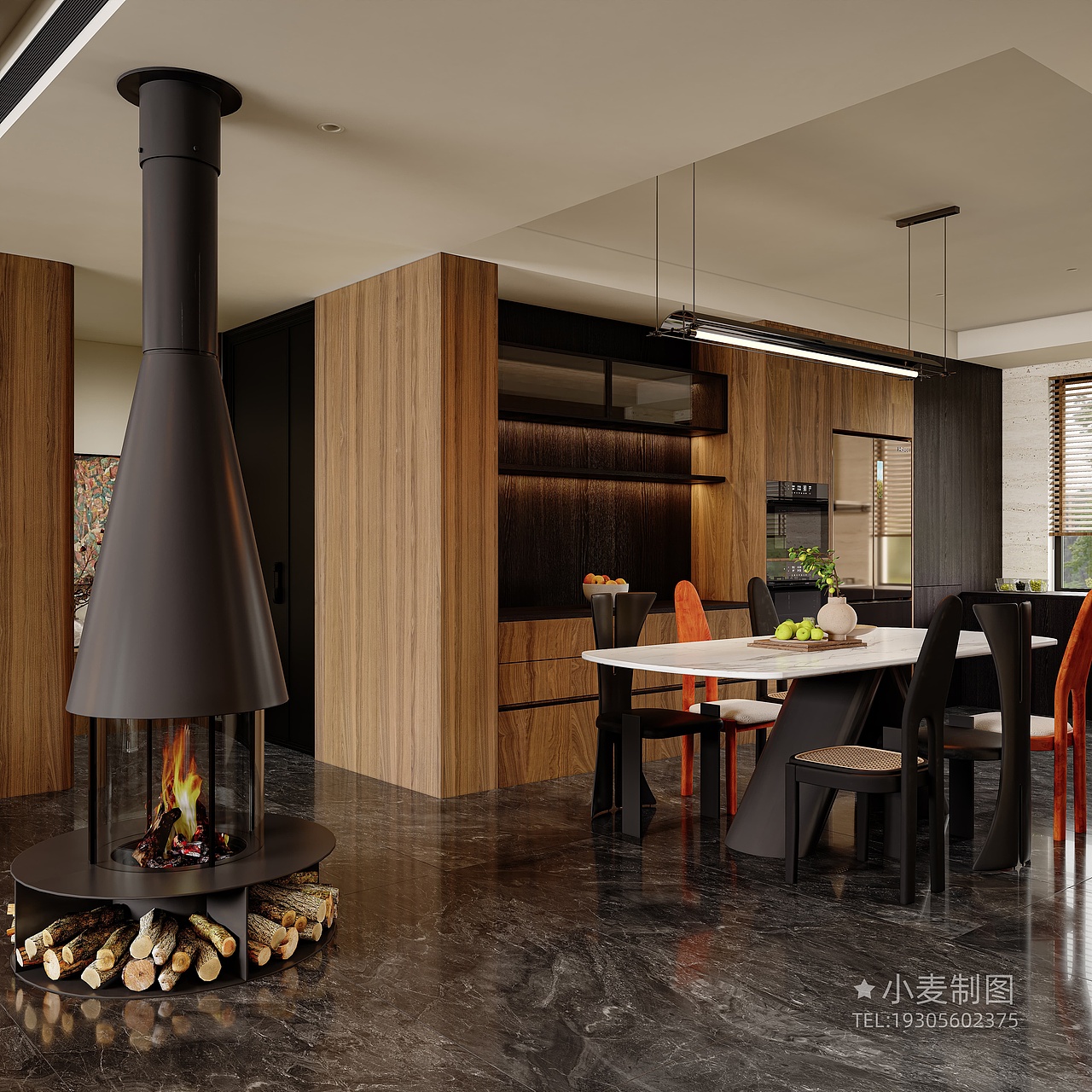 中古风高档别墅效果案例