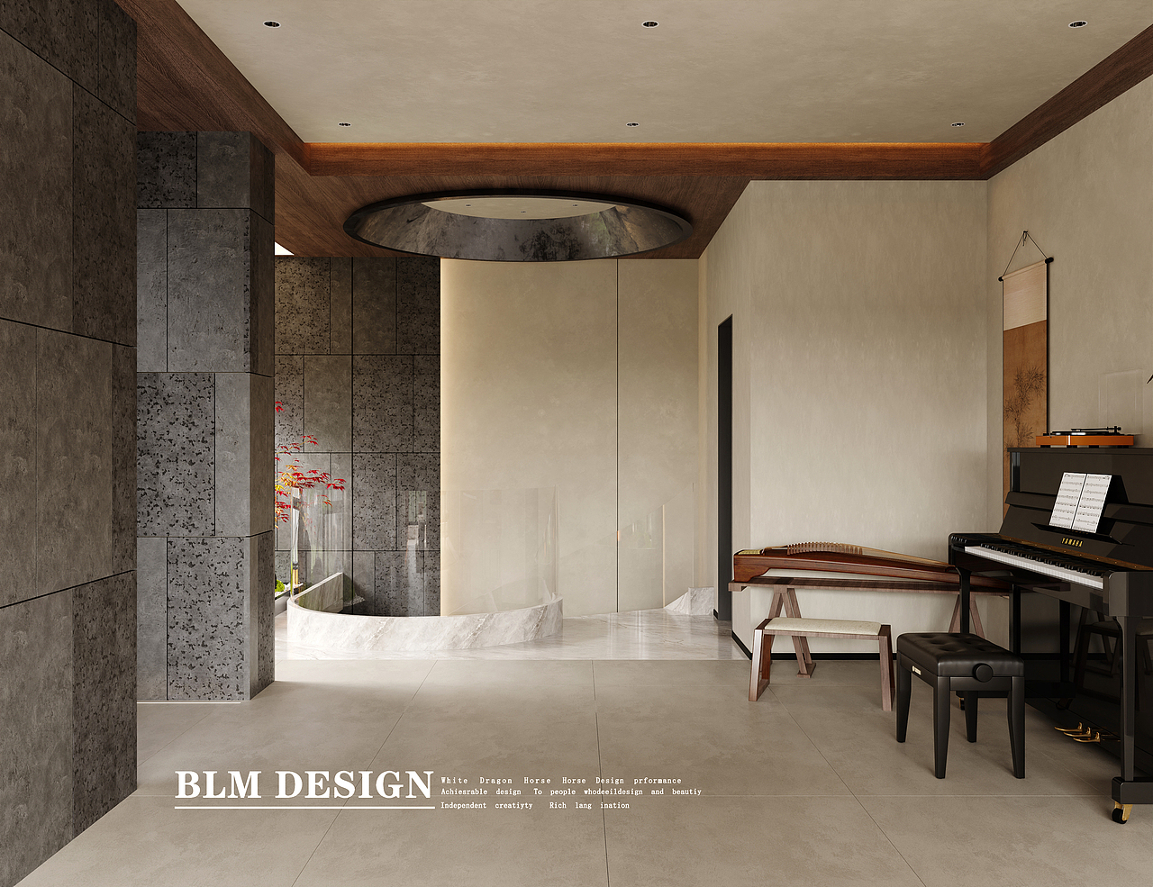 会所-白龙马效果图