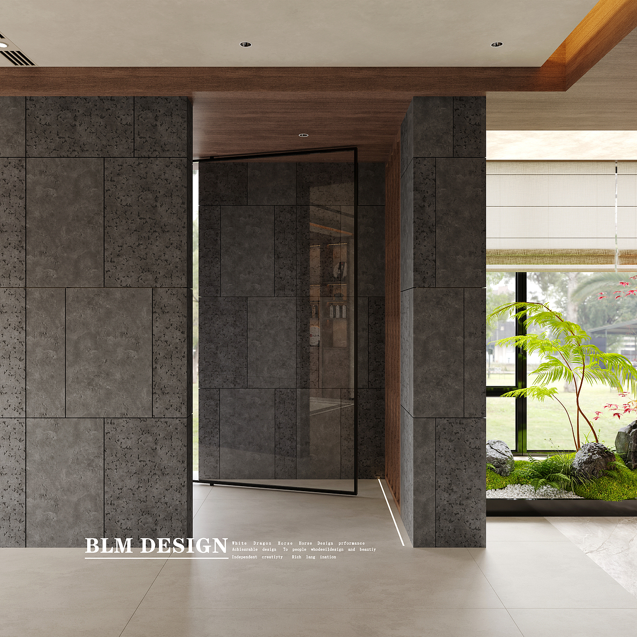 会所-白龙马效果图