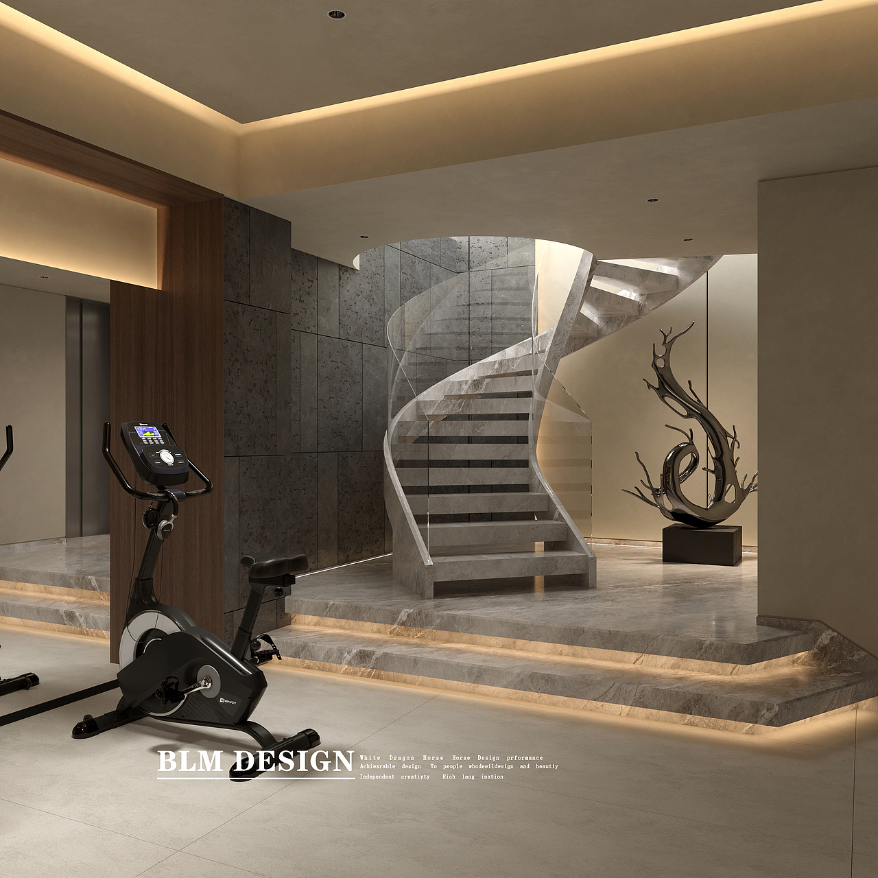 会所-白龙马效果图