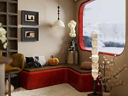 美式復(fù)古風(fēng)格咖啡店，甜品店，商鋪