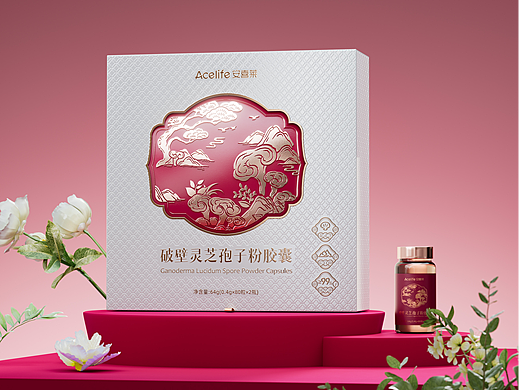 破壁灵芝孢子粉包装设计