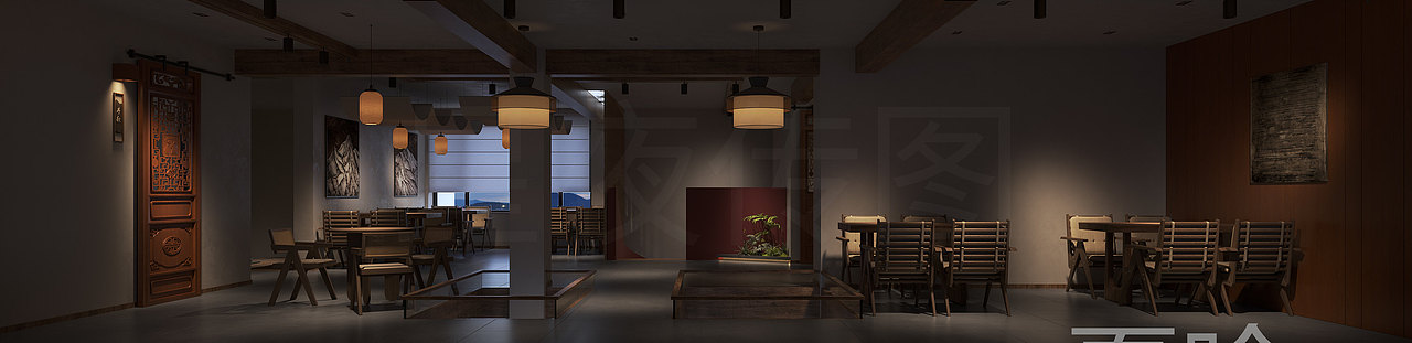 茶楼（图ZMzk3MDQ1MDgw） - 酒店餐饮设计 - 站酷设计师夏晗design原创素材 - 站酷ZCOOL