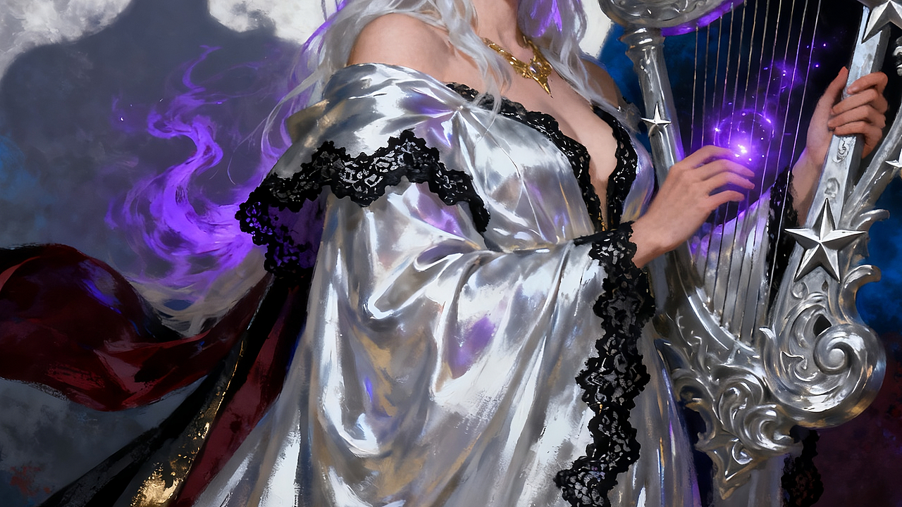 月神的星弦（圖ZMzk3MDQ3ODEy） - 繪畫 - 站酷設(shè)計師安仔的優(yōu)秀作品原創(chuàng)素材 - 站酷ZCOOL