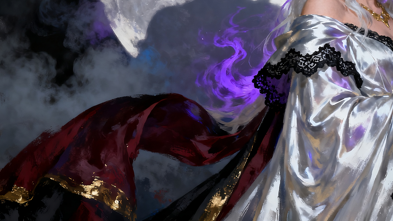 月神的星弦（圖ZMzk3MDQ3ODA4） - 繪畫 - 站酷設(shè)計師安仔的優(yōu)秀作品原創(chuàng)素材 - 站酷ZCOOL