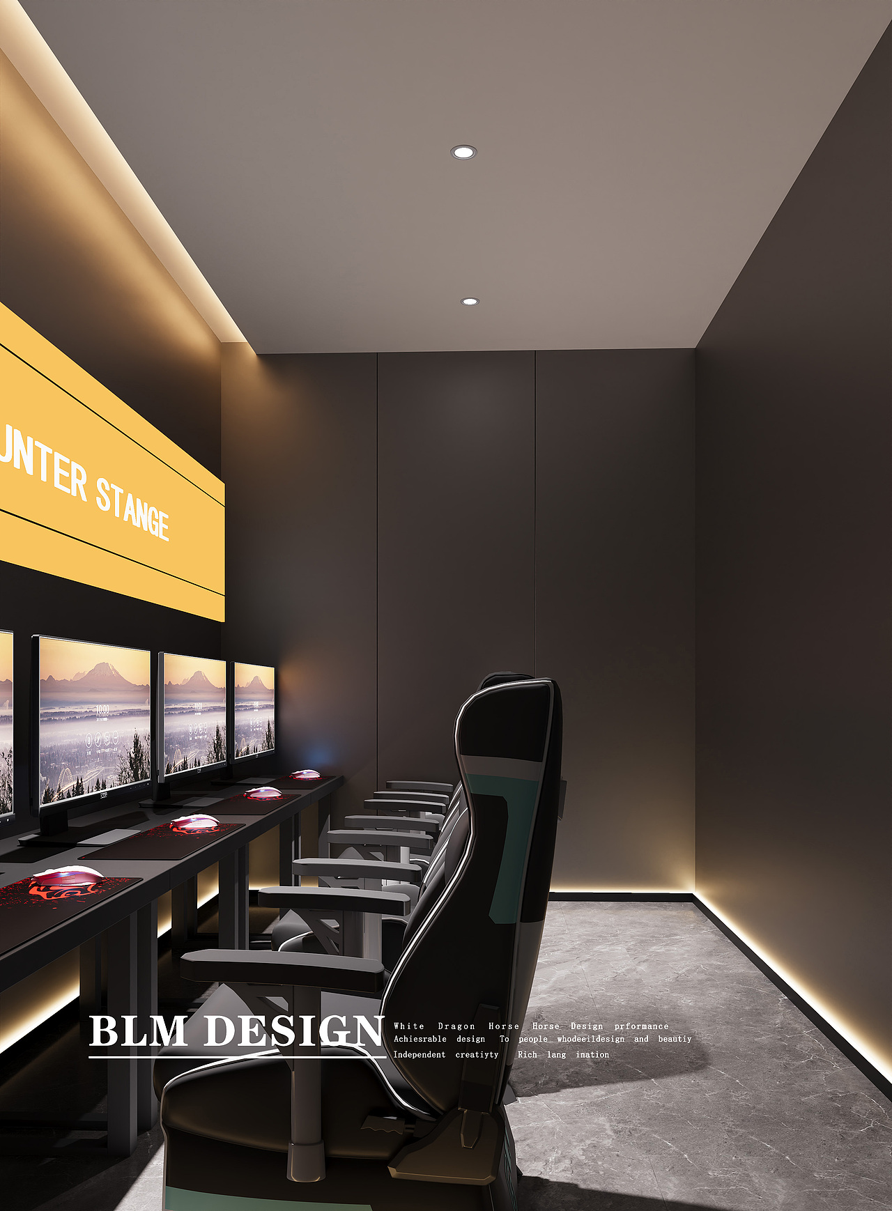 工装网吧设计案例分享（图ZMzk3MDQ4MzE2） - 其他空间 - 站酷设计师Z224869657原创素材 - 站酷ZCOOL