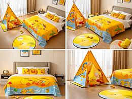 室內(nèi)家居用品床上用品四件套酒店裝飾民宿修圖后期調(diào)色