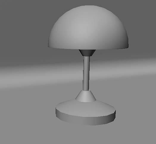台灯白模