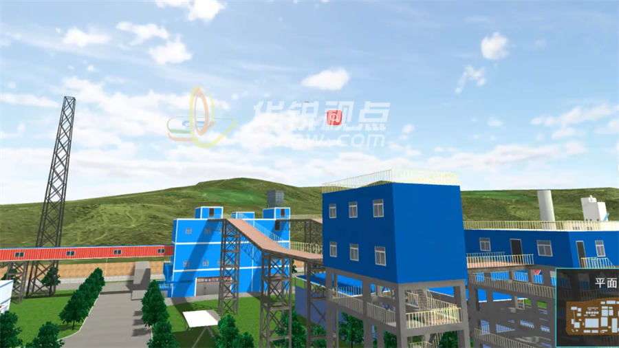 数字孪生3D展示系统，推动氧化铝工厂智能化生产管理-深圳华锐视点