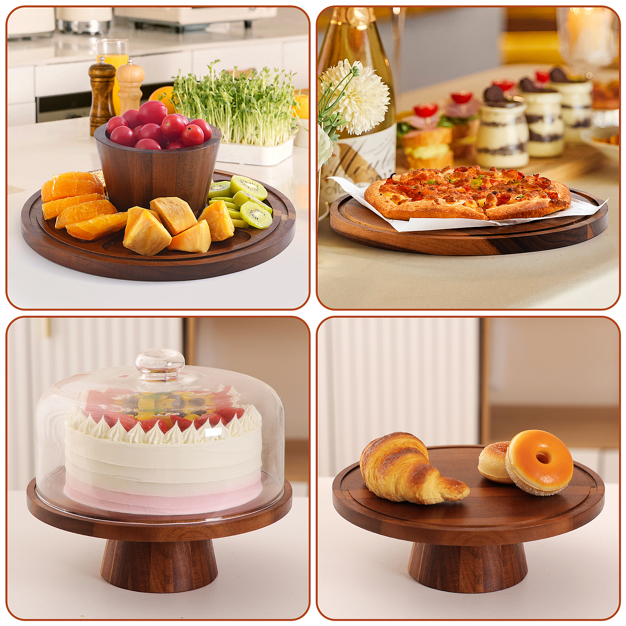 蛋糕置物架产品拍摄视频制作详情设计亚马逊主图排版设