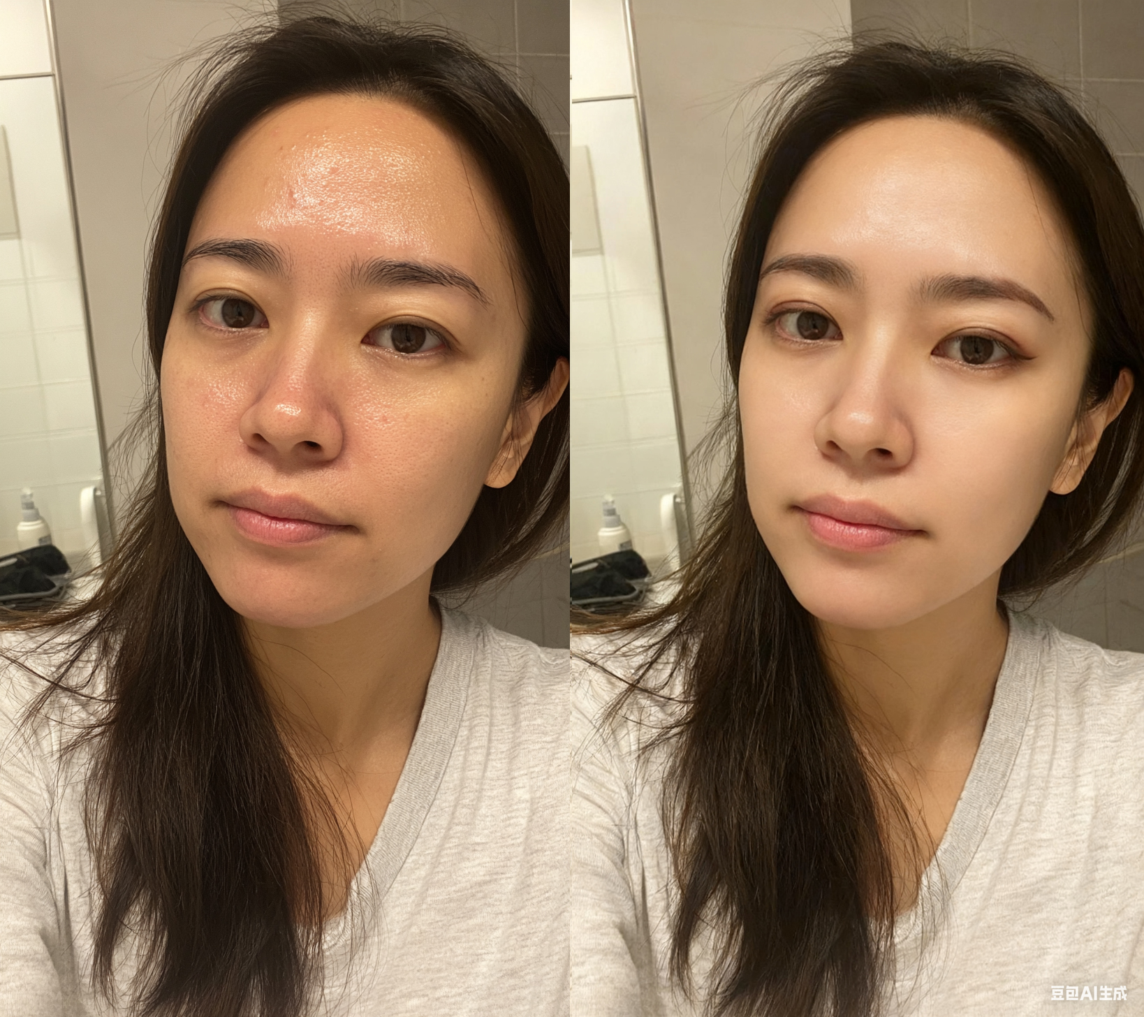 豆包生图4.0：“卸妆了根本不认识”（图ZMTUyMzQ2ODA=） - 教程 - 站酷设计师木易毛毛原创素材 - 站酷ZCOOL
