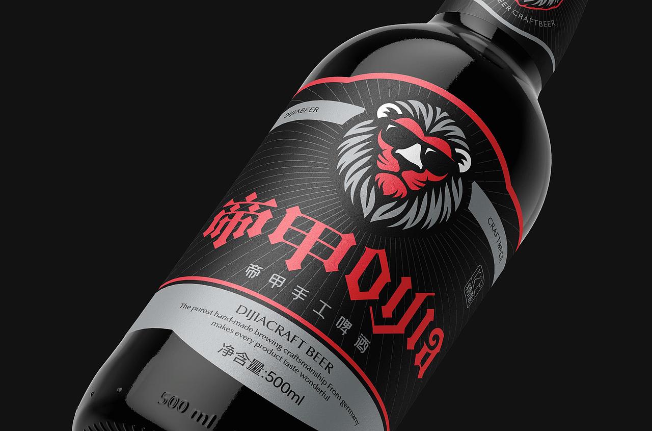帝甲精酿啤酒产品包装设计
