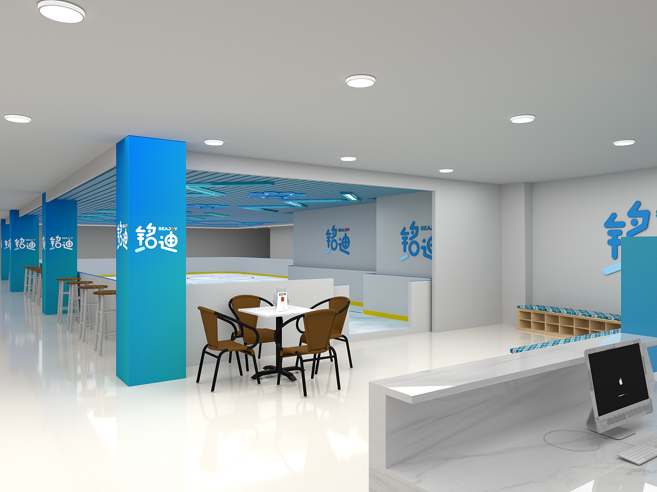 滑冰场展厅展馆设计建模渲染